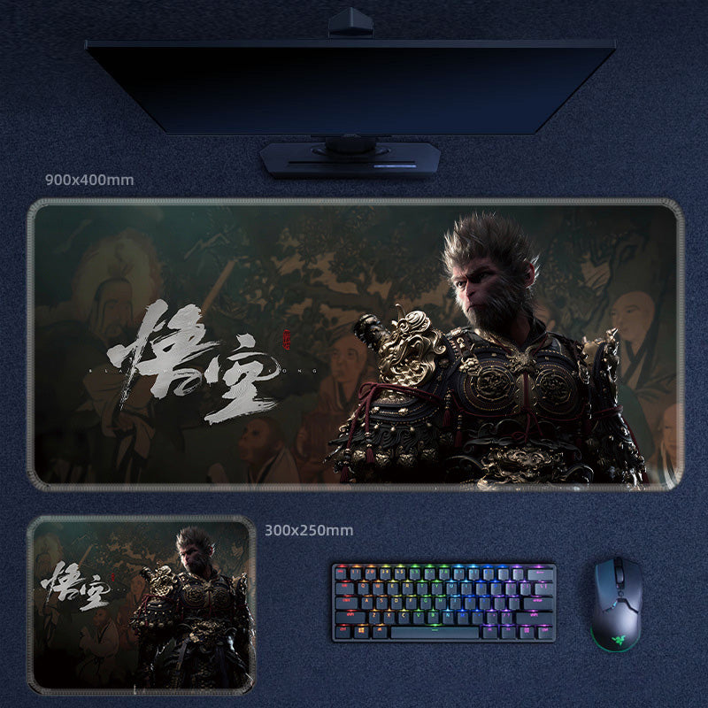 Black Myth Wukong Waterproof Mouse Pad Keyboard Pad Office Game 23 Patterns