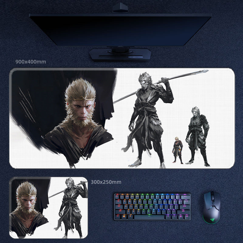 Black Myth Wukong Waterproof Mouse Pad Keyboard Pad Office Game 23 Patterns