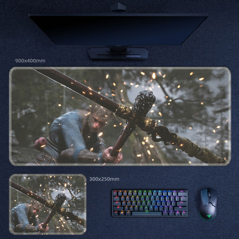 Black Myth Wukong Waterproof Mouse Pad Keyboard Pad Office Game 23 Patterns