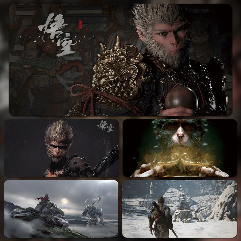Black Myth Wukong Waterproof Mouse Pad Keyboard Pad Office Game 23 Patterns