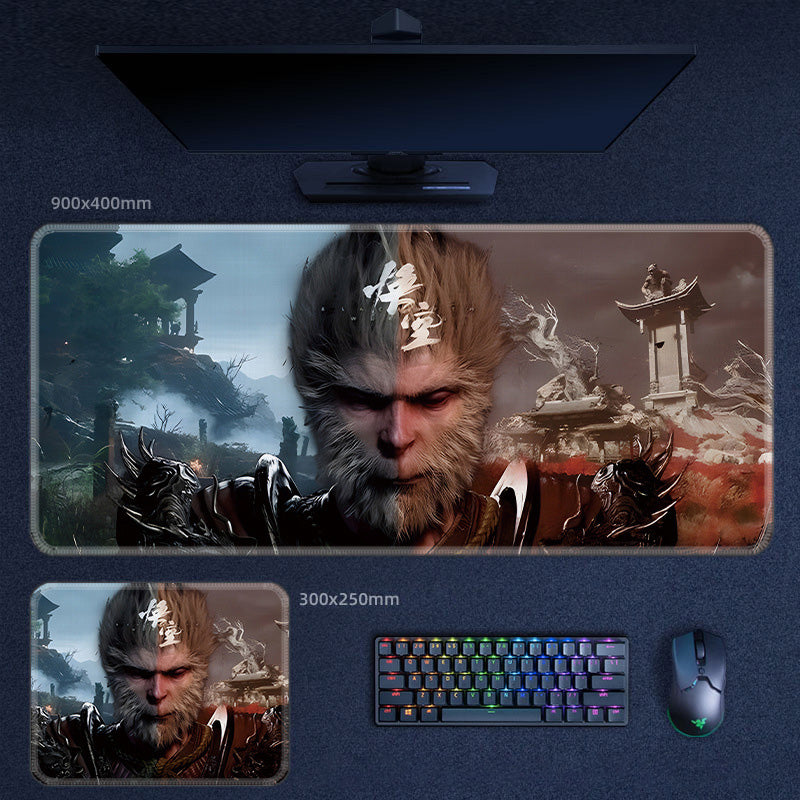 Black Myth Wukong Waterproof Mouse Pad Keyboard Pad Office Game 23 Patterns