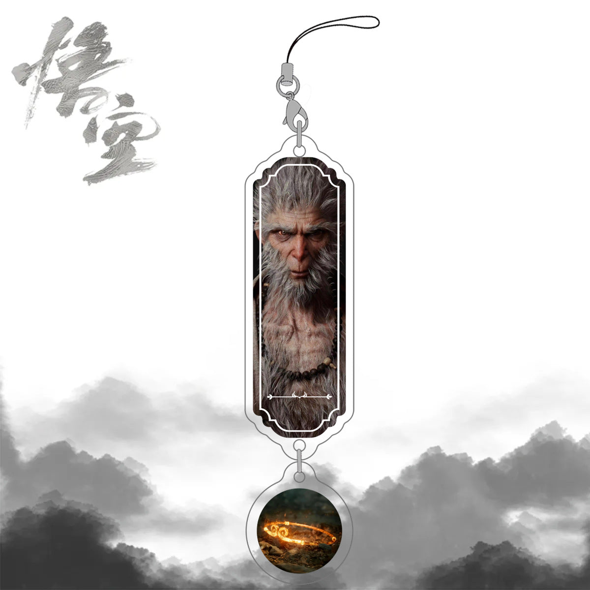 Black Myth Wukong Acrylic Bag/Phone Keychain Pendant