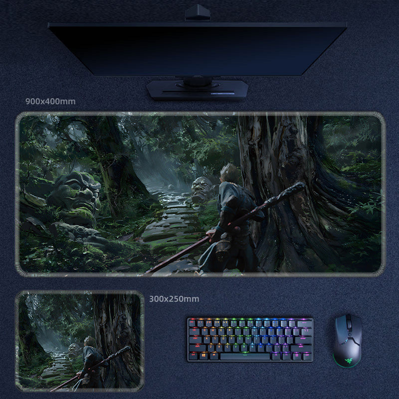 Black Myth Wukong Waterproof Mouse Pad Keyboard Pad Office Game 23 Patterns
