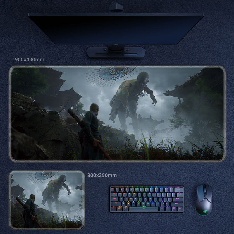 Black Myth Wukong Waterproof Mouse Pad Keyboard Pad Office Game 23 Patterns