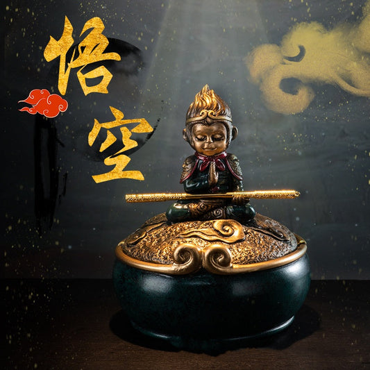 Black Mythical Goku Ashtray with Lid